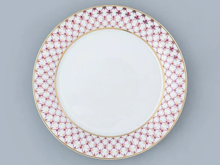 Сервиз столовый на 6 персон 24 предмета форма Юлиана рисунок Сетка-блюз 2, арт. 81.32450.00.1