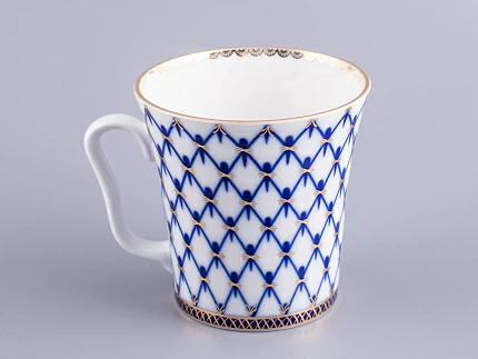 Бокал с блюдцем Ленинградский Кобальтовая сетка 360 мл арт. 81.13955.00.1