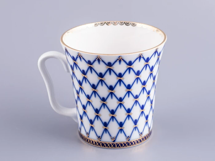 Бокал с блюдцем Ленинградский Кобальтовая сетка 360 мл арт. 81.13955.00.1, 