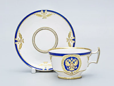 Чашка с блюдцем чайная Александрия Золотой орел арт. 81.14864.00.1