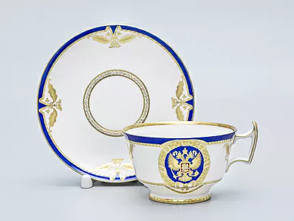 Чашка с блюдцем чайная Александрия Золотой орел арт. 81.14864.00.1