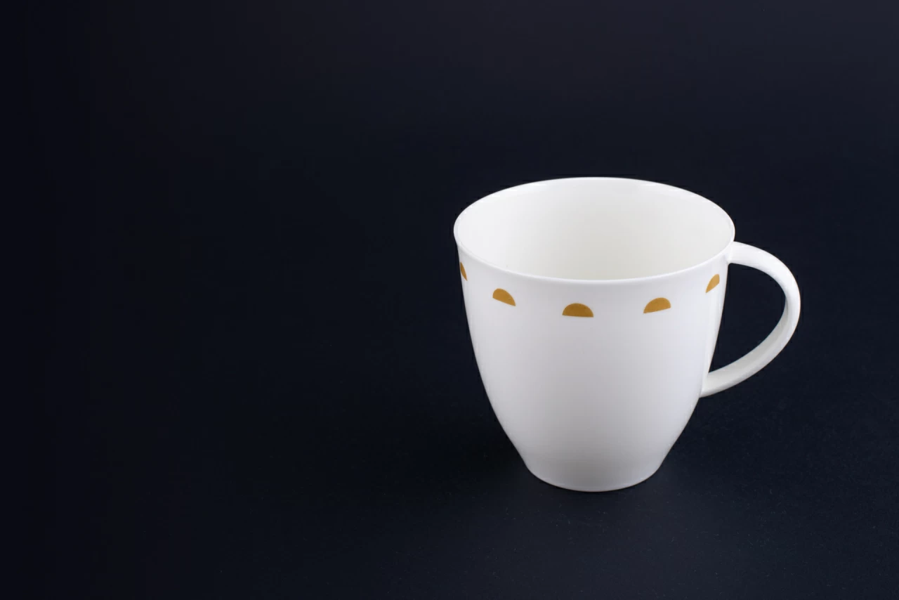 Чашка чайная Крем-брюле на форме Оливия, рисунок 2, арт 60.15931.00.1, 