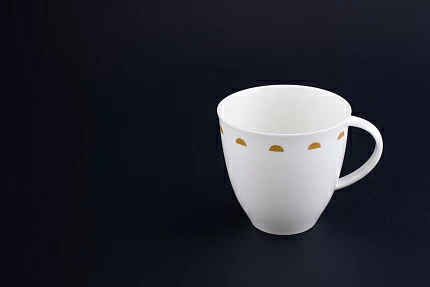 Чашка чайная Крем-брюле на форме Оливия, рисунок 2, арт 60.15931.00.1