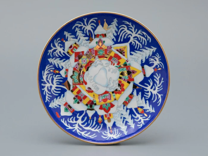 Чашка с блюдцем чайная 250 мл форма Весенняя рисунок Зимняя сказка арт. 81.10473.00.1, 