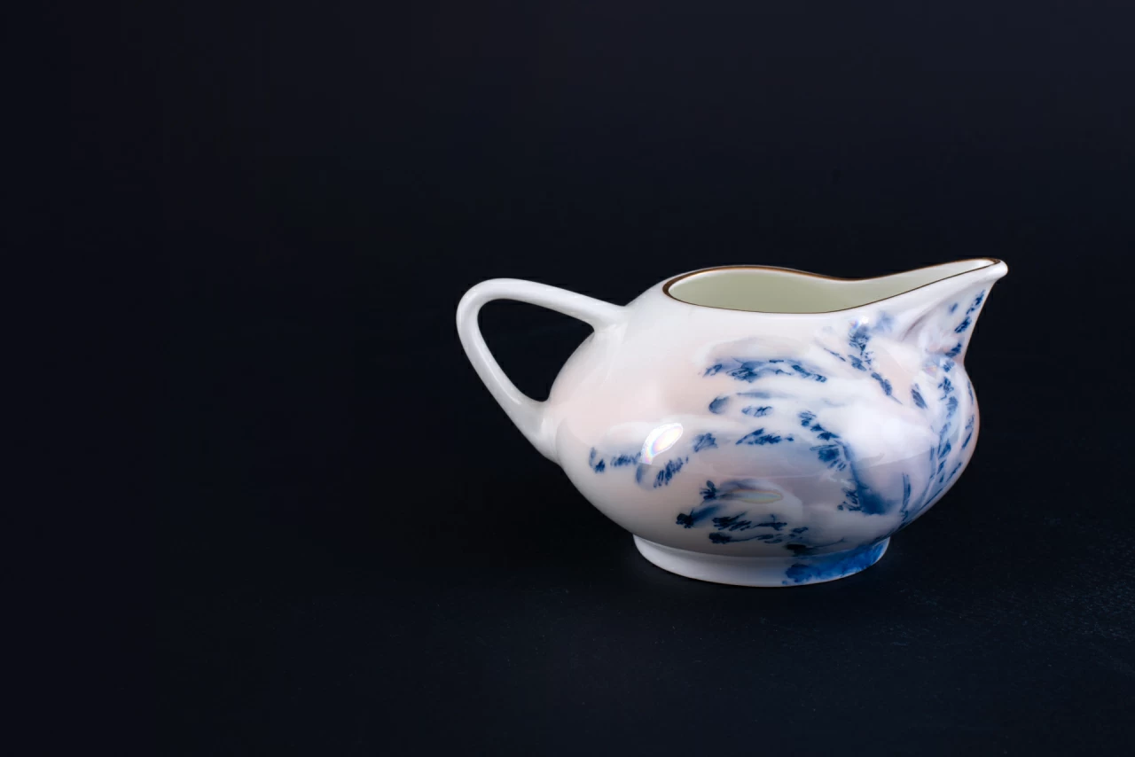 Сливочник 270 мл., форма Купольная, рисунок Морозное утро  арт 40.03514.00.1, 