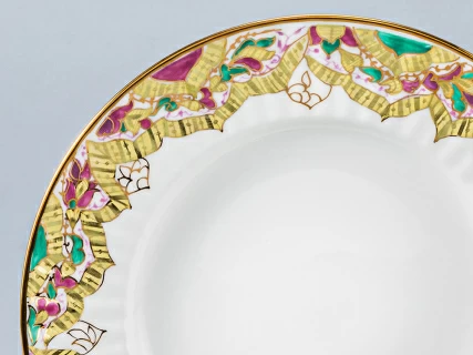 Сервиз чайный, форма Волна, рисунок Весенние пейзажи, 6 персон 22 предмета, арт. 81.14494.00.1, 