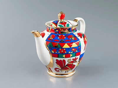 Чайник заварочный форма Весенняя рисунок Народные узоры арт. 80.60809.00.1