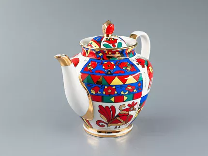Чайник заварочный форма Весенняя рисунок Народные узоры арт. 80.60809.00.1
