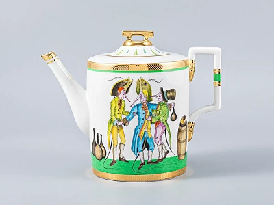 Сервиз чайный Гербовая Крысята-воришки, 6 персон 15 предметов, арт. 81.16925.00.1