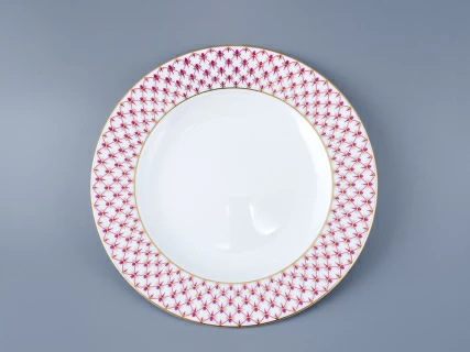 Тарелка 215 мм форма Европейская рисунок Сетка-Блюз арт. 80.85412.00.1, 