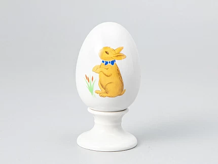 Яйцо пасхальное на подставке форма Нева рисунок Солнечный заинька, арт. 80.98855.00.1 Яйцо пасхальное на подставке форма Нева рисунок Солнечный заинька, арт. 80.98855.00.1