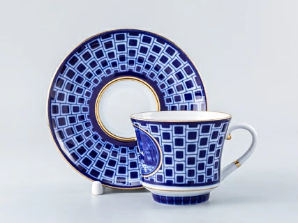 Чашка с блюдцем чайная 220 мл форма Банкетная рисунок Прачечный мостик арт. 81.16029.00.1, 