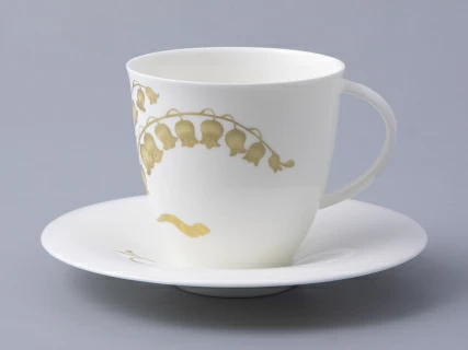 Сервиз чайный на 6 персон, 15 предметов, форма Оливия, рисунок Нежный ландыш, арт 81.31430.00.1, 