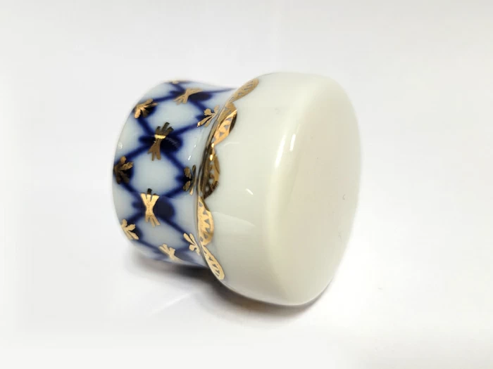 Крышка к графину, форма Цилиндрическая, рисунок Кобальтовая сетка арт 80.05848.00.1, 