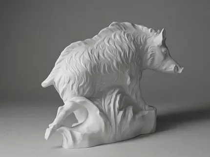 Скульптура Кабан белый арт. 82.91708.00.1