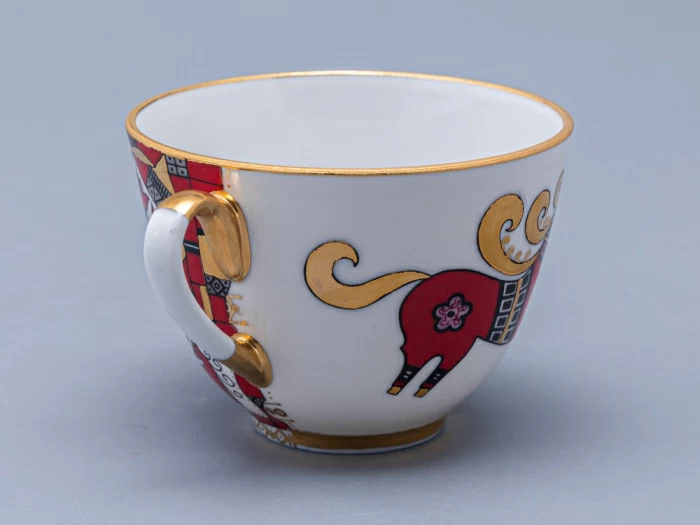 Чашка с блюдцем чайная 250 мл форма Весенняя рисунок Красный конь арт. 81.15308.00.1, 