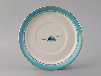 Подарочный набор чайный форма Гербовая рисунок Modes de Paris (голубой) арт. 81.25661.00.1