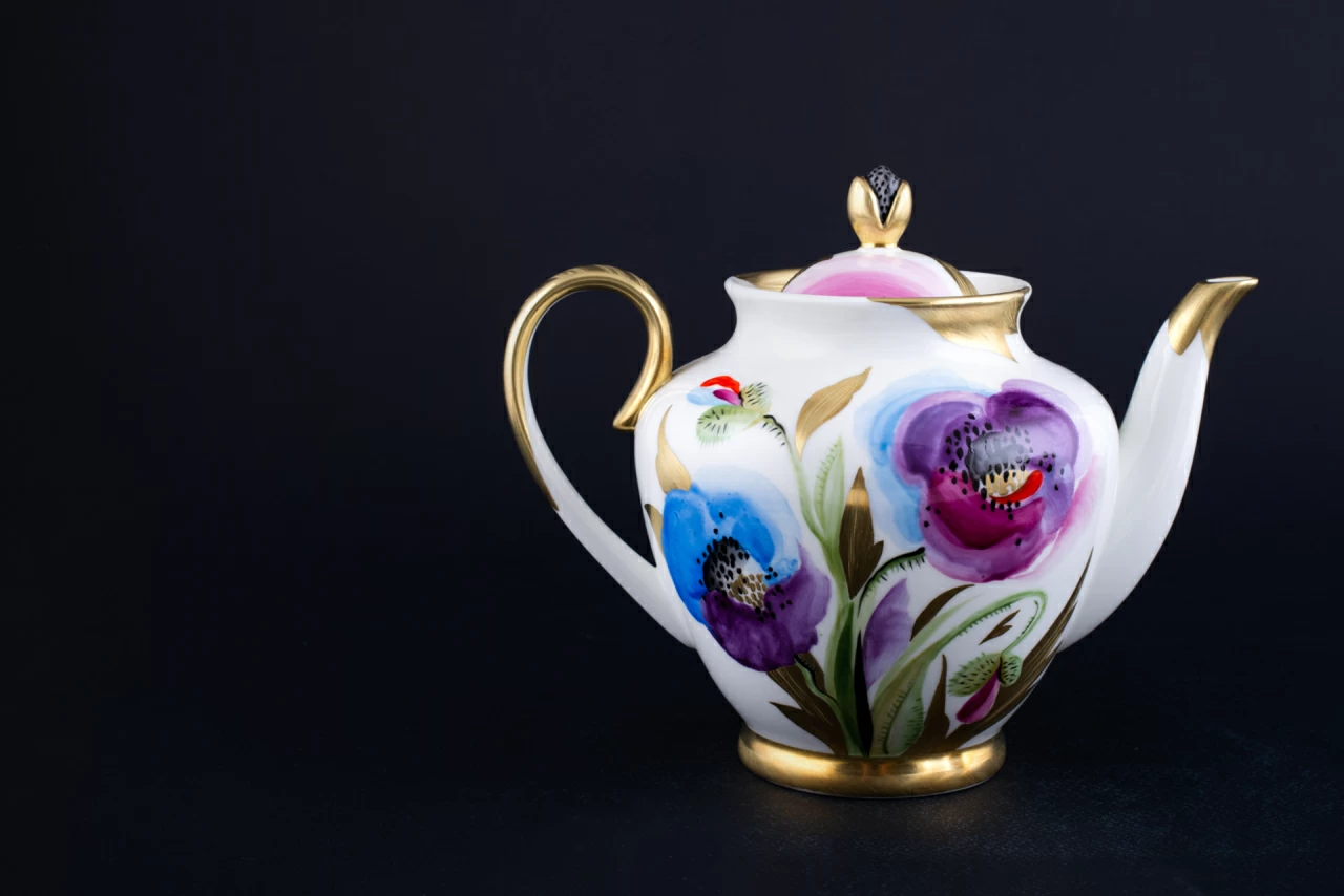 Чайник Маковый цветок на форме Весенняя, арт 60.14700.00.1, 