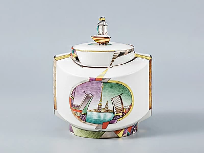 Сервиз чайный форма Ковчег рисунок Ладонь Невы, 4 персоны 12 предметов, арт. 81.15852.00.1