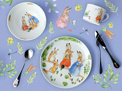 Подарочный набор 1/3 форма Восточная рисунок Дружная семейка, арт. 81.32843.00.1