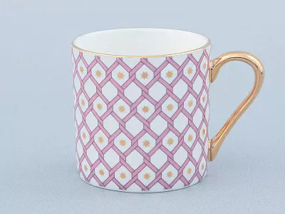 Чашка с блюдцем кофейная 115 мл форма Идиллия рисунок Астра 1 арт 81.32374.00.1