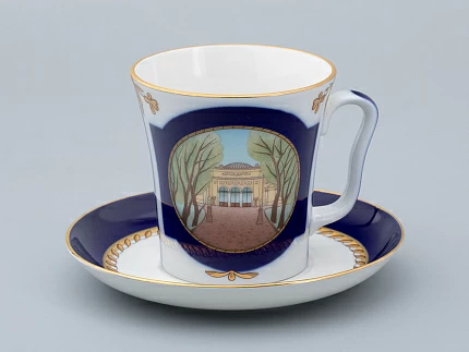 Бокал с блюдцем форма Ленинградский рисунок Летний сад Петра I арт. 81.31479.00.1