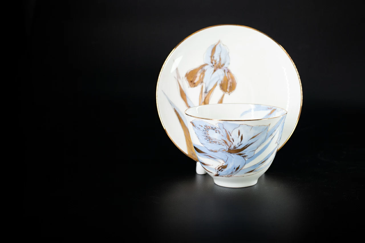 Чашка с блюдцем Любимые Цветы Модерна 2, на форме Весенняя, арт 61.20999.00.1, 