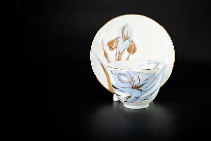 Чашка с блюдцем Любимые Цветы Модерна 2, на форме Весенняя, арт 61.20999.00.1