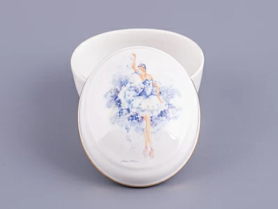 Туалетная коробочка форма Овальная рисунок Фея нежности арт. 80.86399.00.1