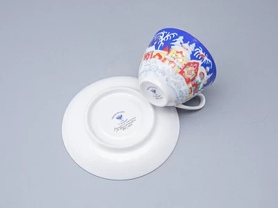 Чашка с блюдцем чайная 250 мл форма Весенняя рисунок Зимняя сказка арт. 81.10473.00.1