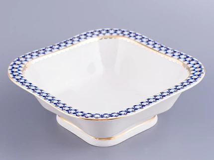 Салатник четырех порционный квадратный Молодежная Кобальтовая сетка арт. 80.06936.00.1