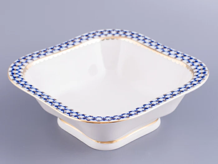 Салатник четырех порционный квадратный Молодежная Кобальтовая сетка арт. 80.06936.00.1, 