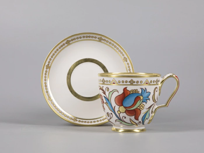 Сервиз чайный форма Александр III рисунок Русский, 6 персон 15 предметов арт. 81.30144.00.1,  Сервиз чайный форма Александр III рисунок Русский, 6 персон 15 предметов арт. 81.30144.00.1,