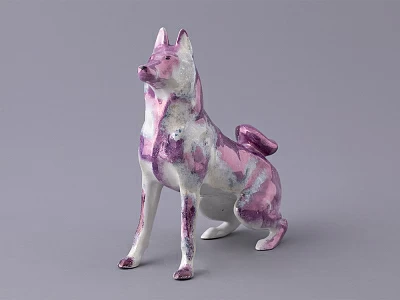 Скульптура форма Лайка, рисунок Аметист перламутр, арт 82.97472.00.1