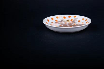 Тарелка декоративная Мандариновый джаз, на форме Европейская, арт 60.09097.00.1