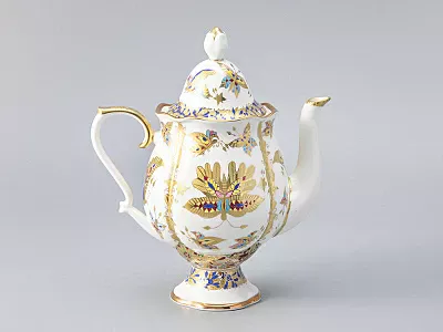 Сервиз кофейный форма Наташа рисунок Фантастические бабочки, 6 персон 14 предметов, арт. 81.21238.00.1