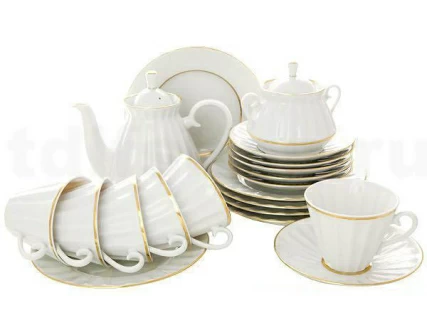 Сервиз чайный форма Лучистая рисунок Белоснежка, 6 персон 20 предметов, арт. 81.14814.01.1, 