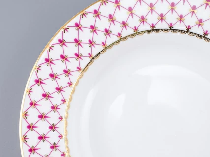 Тарелка глубокая 225 мм форма Европейская-2 рисунок Сетка-Блюз 2 арт. 80.85413.00.5, 