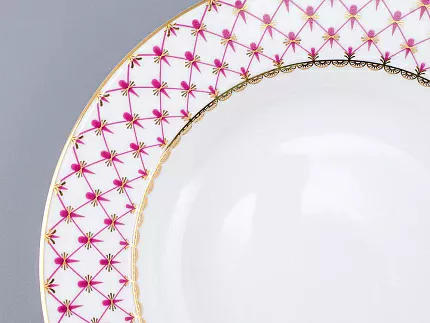 Тарелка глубокая 225 мм форма Европейская-2 рисунок Сетка-Блюз 2 арт. 80.85413.00.5