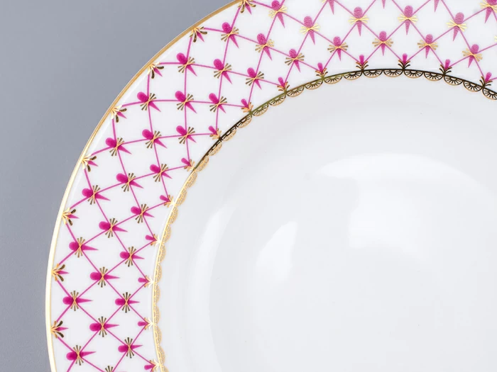 Тарелка глубокая 225 мм форма Европейская-2 рисунок Сетка-Блюз 2 арт. 80.85413.00.5, 