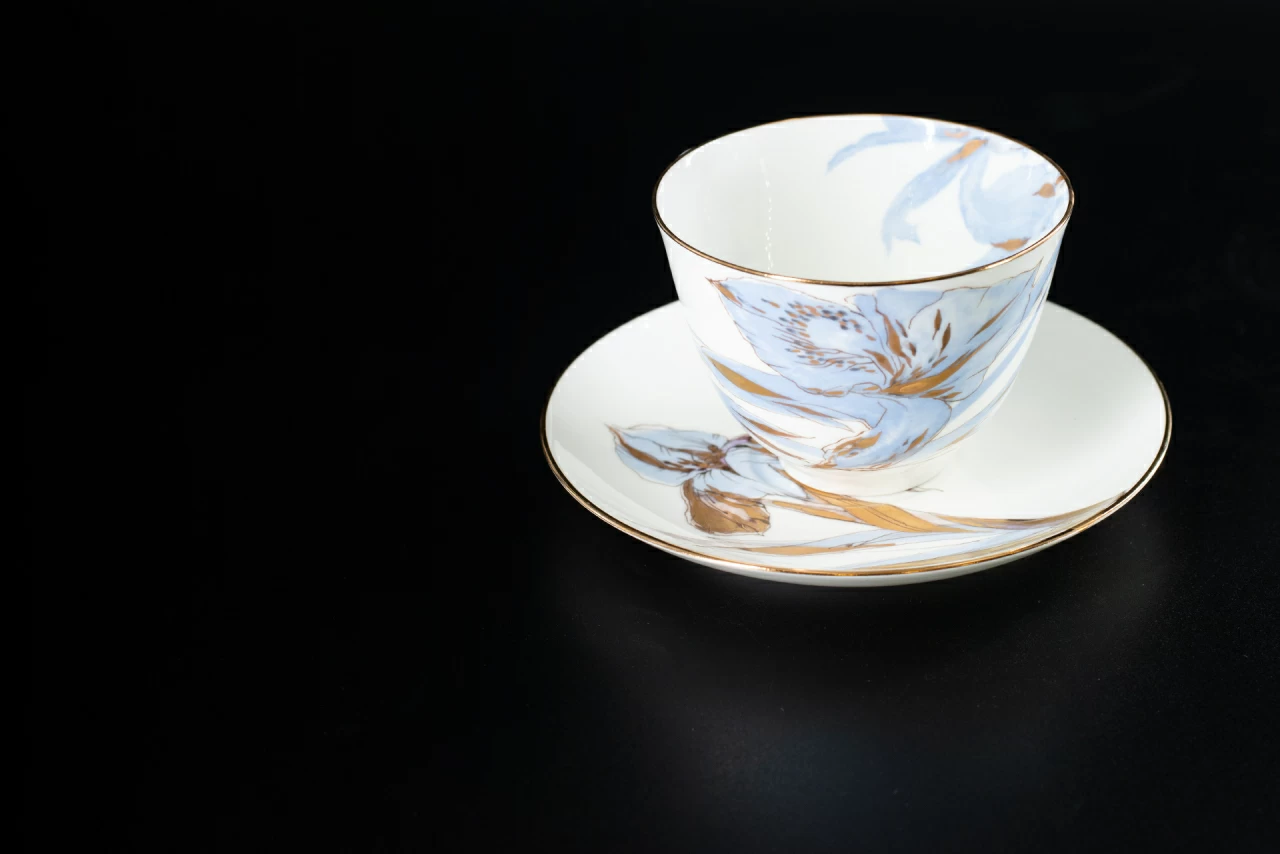 Чашка с блюдцем Любимые Цветы Модерна 2, на форме Весенняя, арт 61.20999.00.1, 