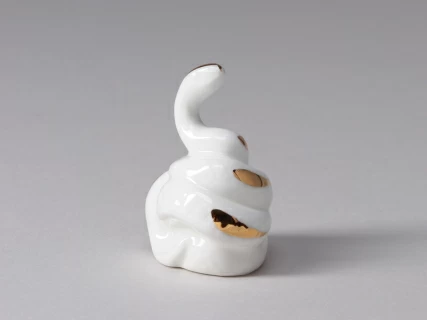 Скульптура Змея знак зодиака, рисунок Золотой, арт 82.03952.00.1, 