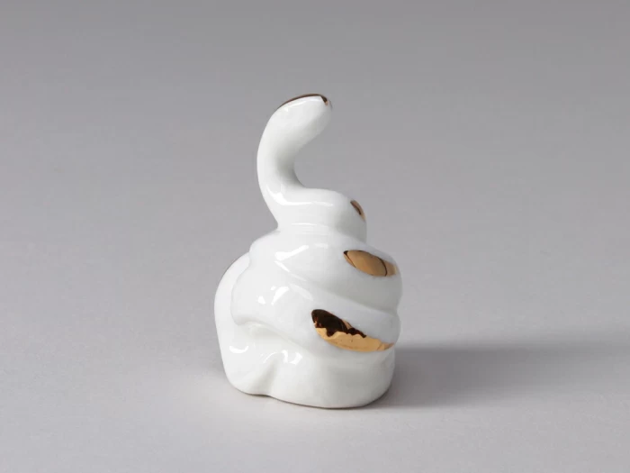 Скульптура Змея знак зодиака, рисунок Золотой, арт 82.03952.00.1, 