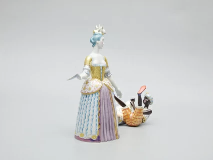 Скульптура Дама с арапчонком Петровская Ассамблея арт. 82.51222.00.1,  Скульптура Дама с арапчонком Петровская Ассамблея арт. 82.51222.00.1,