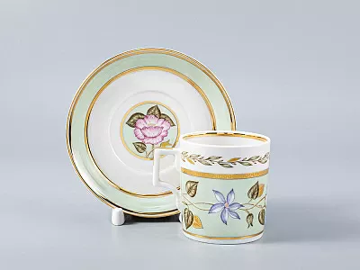 Сервиз чайный форма Гербовая рисунок Нефритовый фон, 6 персон 20 предметов, арт. 81.20900.00.1