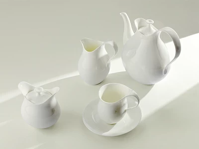 Чашка с блюдцем чайная, форма Талисман рисунок Белый арт. 81.16176.00.1