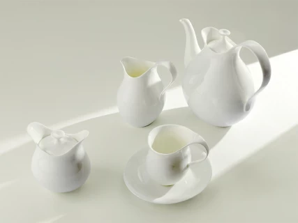 Чашка с блюдцем чайная, форма Талисман рисунок Белый арт. 81.16176.00.1, 