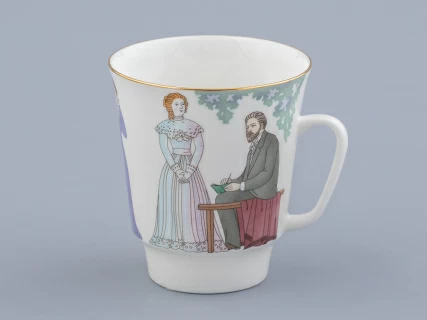 Трехпредметный комплект 165 мл форма Майская рисунок Чайка, арт. 81.31868.00.1,  Трехпредметный комплект 165 мл форма Майская рисунок Чайка, арт. 81.31868.00.1,