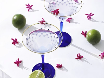 Набор (4 бокала для мартини) 150 мл Кобальтовая сетка арт. 14.11002.07