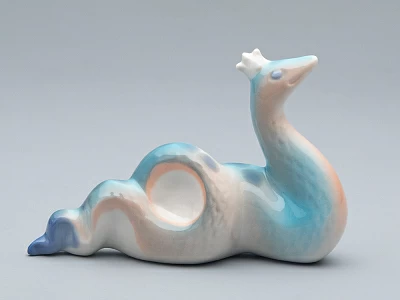 Скульптура форма Королева змей Голубая, арт 82.74496.00.1